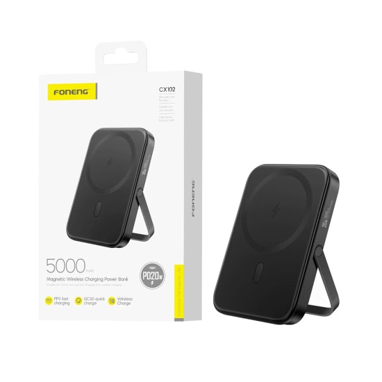 Foneng Wireless Magnetic Power Bank CX102 5000mAh Black